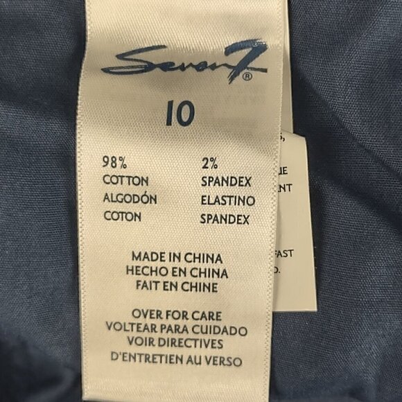 Seven7 Cotton Blue Ultra High Rise Skinny Corduroy 5 Pocket Jeans Size 10 (NWT) - Picture 11 of 12